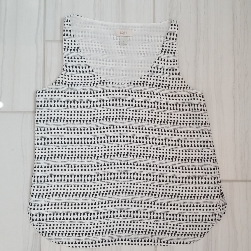 Loft top, flowy, lined. Small